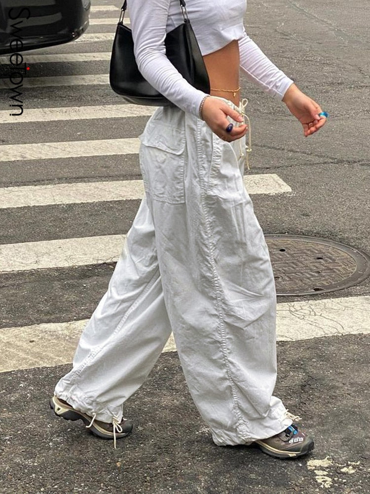 Casual Baggy Wide Leg Sweatpants